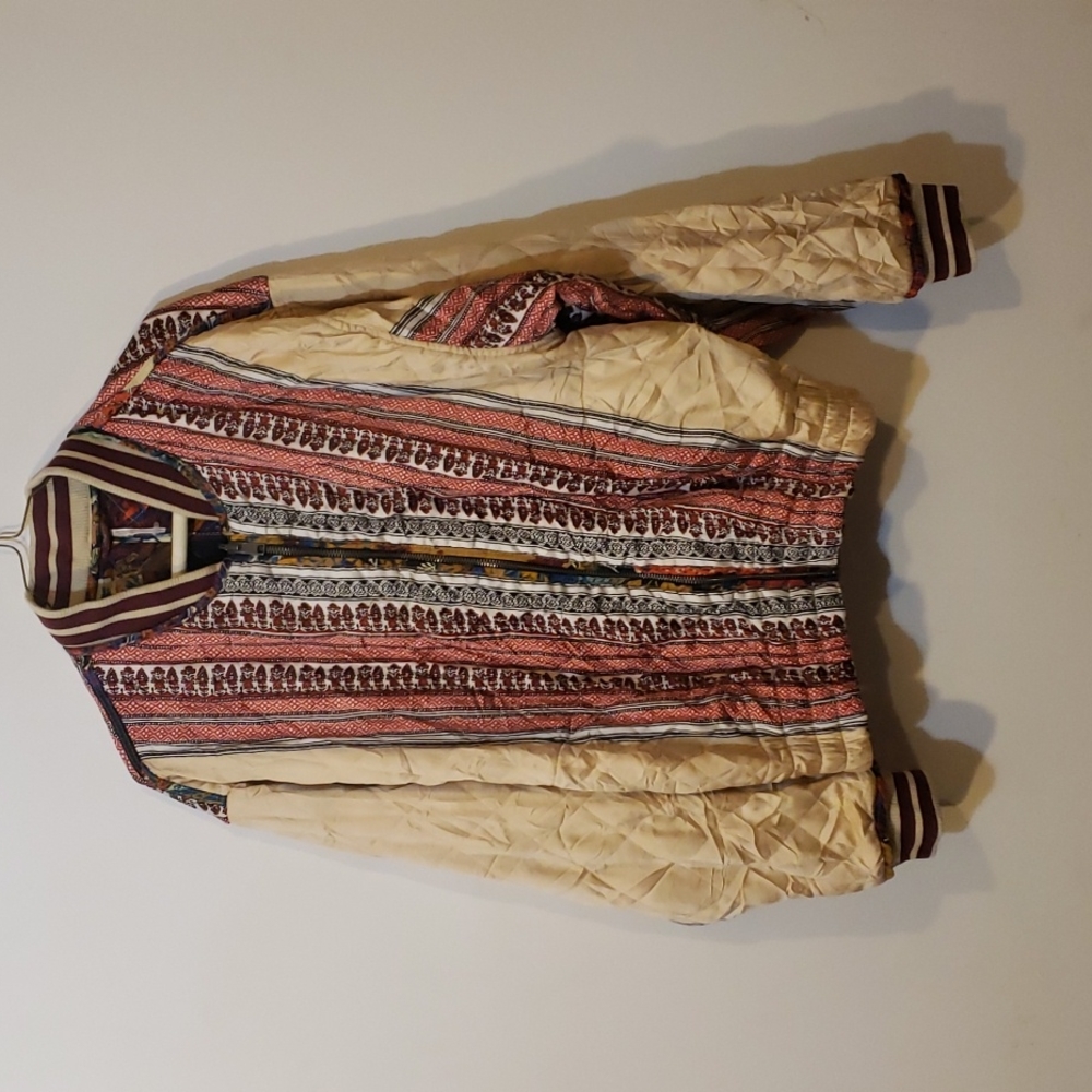Free People pandora Reversible Bomber Jacket Small